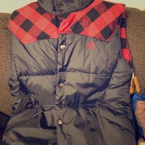 Timberland buffalo print boys vest